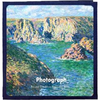 👉 Fotoalbum wit active Art Retro DIY geplakte film Familie Paar Herdenkings Grote Capaciteit Album, Kleur: 18 Inch Bell Island (30 White Card Inner Pages)