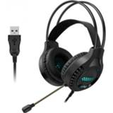 👉 Headset active Smailwolf ak3 game hoofdtelefoon bedrade lichtgevende desktop computer headset, stijl: USB single-plug