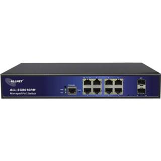 👉 Netwerk-switch Allnet ALL-SG8610PM Netwerk switch 8 + 2 poorten 10 / 100 1000 MBit/s PoE-functie 4038816106285