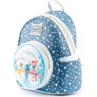 👉 Backpack Loungefly Disney Snowman Minnie Mickey Snow Globe Mini