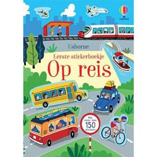 👉 Stickerboek active Uitgeverij usborne eerste stickerboekje op reis 9781474996242