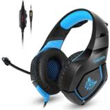 👉 Gaming hoofdtelefoon zwart blauw active ONIKUMA K1-B Diepe Bas Ruisonderdrukkende Camouflage met Microfoon (Zwart Blauw)