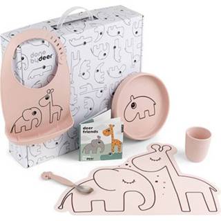 👉 Kinderservies siliconen active kinderen Done by deer cadeauset - powder 5712643029984