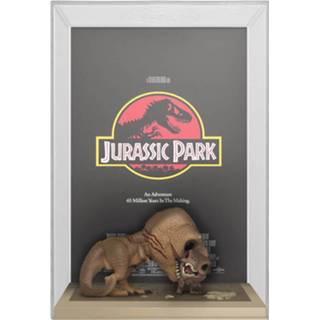 👉 Poster Jurassic Park POP! Movie & Figure Tyrannosaurus Rex Velociraptor 9 cm