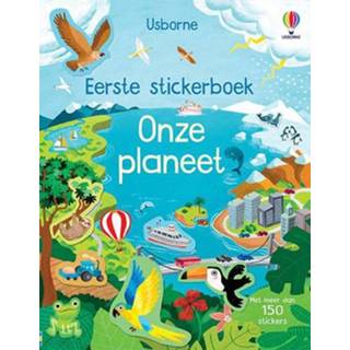 👉 Stickerboek active Uitgeverij usborne eerste onze planeet 9781801318051