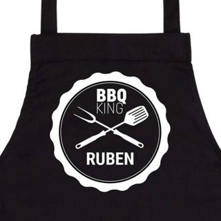👉 Schort zwart BBQ bedrukken - 4250891802061