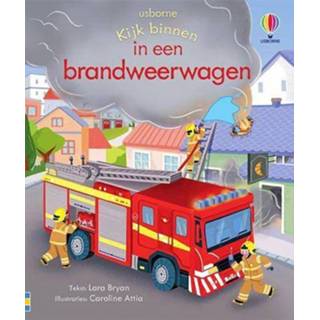 👉 Brandweerwagen active Uitgeverij usborne kijk binnen in een 9781801311243