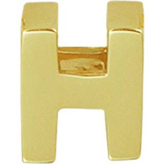 👉 Letterhanger geelgoud active Letter Hanger H van 14K