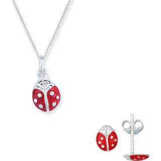 Halsketting active Lilly Cadeauset van Lieveheersbeestje Collier en Oorknoppen 8712121614449