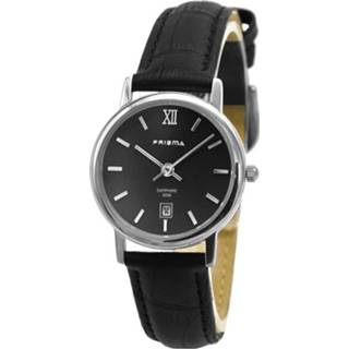 👉 Prisma Horloge 33A821008 Zwart Lederen Horlogeband