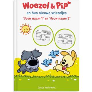 👉 Boek met namen en foto's - Woezel en Pip tweelingeditie - XL boek (Hardcover)