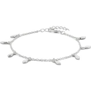 👉 Armband zilveren active vrouwen Dames met Veren 1,3 mm 16 + 3 cm