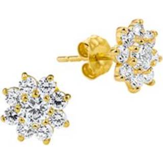 👉 Zirkonia geelgoud active Oorknoppen van