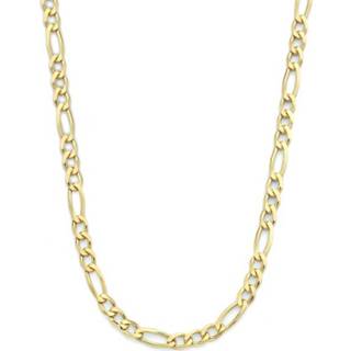 👉 Halsketting zilveren active Verguld Collier van Figaro Schakels 3,3 mm 50 cm