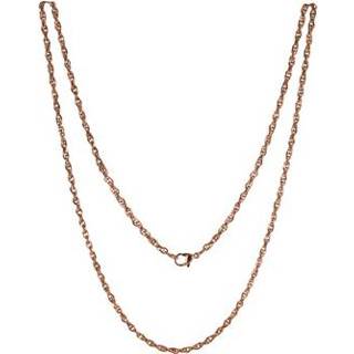 👉 Halsketting active LOCKits Roségoudkleurig Edelstalen Twist Collier 80cm