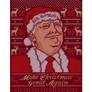 👉 Make Christmas Great Again Christmas Sweatshirt - Burgundy - S