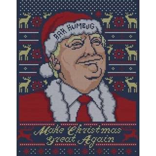 👉 Make Christmas Great Again Christmas Sweatshirt - Navy - S