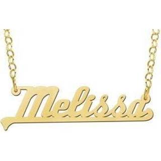 👉 Naamketting active Names4ever Vergulde Melissa