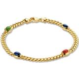 👉 Armband active Excellent Jewelry Geelgouden met Gekleurde Edelstenen 8785259689818