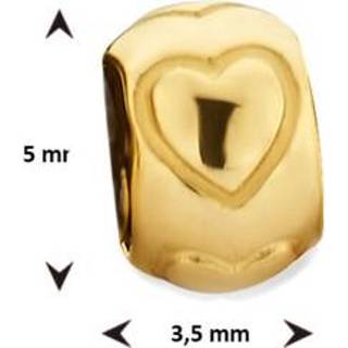 👉 Letterhanger goud active Hart van 14K