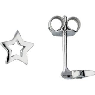 👉 Oorknop zilver active kinderen Lilly Opengewerkte Ster Oorknopjes van voor 8712121612711