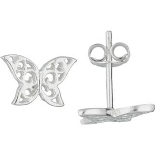 👉 Oorknop zilver active Lilly Decoratieve Vlinder Oorknoppen van 8712121521235