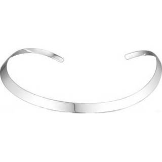 👉 Hals ketting zilver active vrouwen Gepolijste Spang Dames Collier van
