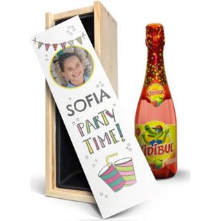 👉 Kinderchampagne in bedrukte kist - Kidibul (750ml)