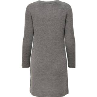 👉 Gebreide jurk l vrouwen grijs 'Melton' 5715108204704