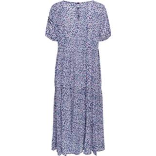 👉 Jurk katoen vrouwen blauw 'Abigail' 5715219765873