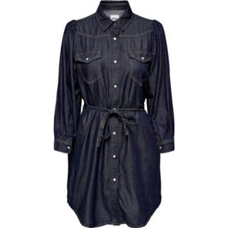 👉 Blousejurk katoen vrouwen blauw 'Allie' 5715214494051