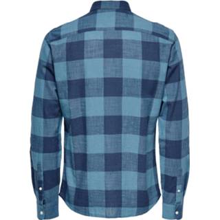 👉 Overhemd katoen l mannen blauw 5715112595577