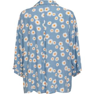 👉 Blous viscose l vrouwen blauw Blouse 5715308014899