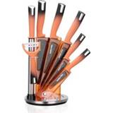 👉 Keukenmes oranje active Swiss Pro+ Keukenmessen Set -met standaard- 8-delig -Oranje 6011606944999