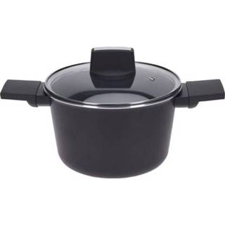 👉 Braadpan zwart active Excellent Houseware - Kookpan met Deksel 20 cm ZwartBraadpan 6011601945991