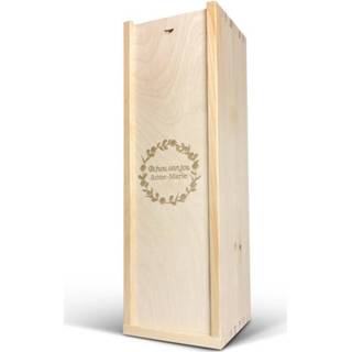 Wijn kist hout Luxe wijnkist graveren - 1 vaks 4251217113649