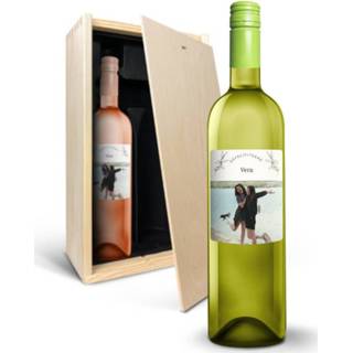 👉 Wijnpakket met bedrukt etiket - Oude Kaap - Wit en rosé