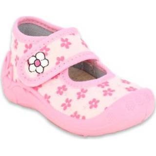👉 Pantof fels textiel meisjes roze Beck pantoffels Little Flower 4039392367473
