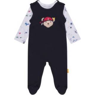👉 Katoen mix blauw Steiff Romperset Navy 4059991506219