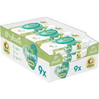 👉 Pamper Pampers Natte doekjes Kokosnoot 378 (9 x 42 stuks) 8006540554418