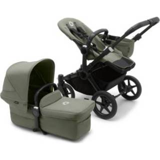 👉 Kinder wagen jongens groen kinderen donkergroen zwart Bugaboo Combi kinderwagen Donkey 5 Mono Compleet Black / Forest Green 8717447439066