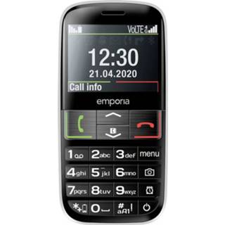 👉 Mobiele telefoon zwart senioren Emporia ACTIVE IP54, Met laadstation, SOS-knop 9005613158033