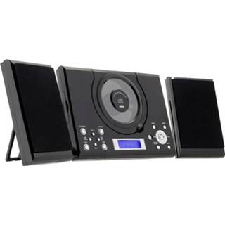 Stereoset zwart Roxx MC 201 AUX, CD, FM Incl. afstandsbediening, luidspreker, Wekfunctie 4260473220510