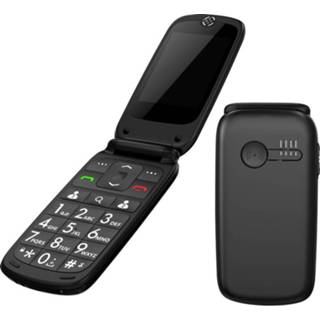 👉 Zwart senioren Roxx MP 400 clamshell telefoon SOS-knop 4260473220725