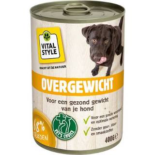 👉 Hondenvoer blik Vitalstyle Vitaal Vlees Overgewicht - 400 g 8711731025348