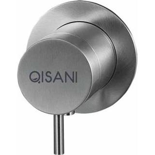 👉 Inbouwkraan goud Qisani Flow Thermostatisch 1-weg Rond Geborsteld 8711647687487