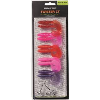 👉 Rood Kinetic Twister CT - Rainbow Mix 8.5g 6.5cm Softbait 5707461327923