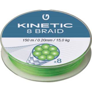 Gevlochten lijn donkergroen groen Kinetic 8 Braid - Fluo Green 150m 0.26mm 20.6kg 5707461360968