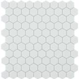 👉 Wit By Goof hexagon mozaïek 30x30 7434246073031