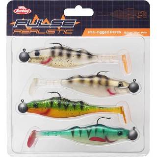 👉 Assorti Berkley Pulse Realistic - Perch 11cm 4 Stuks Shad